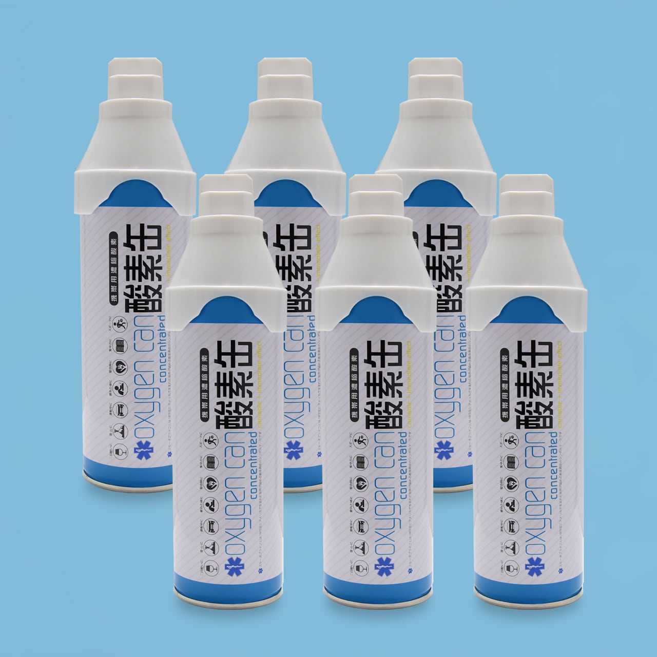 携帯用濃縮酸素缶　24本　まとめ買い！　救急救命のスターオブライフ認証品 ccbe7aacf98c426d59acc717cb2e5a