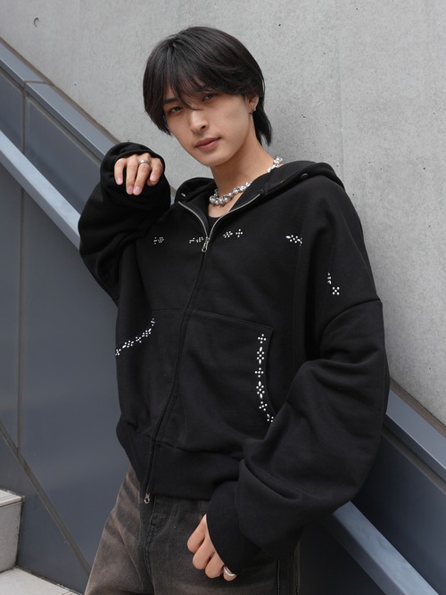 【ALUDE SELECT】Starlight Hoodie jacket(3color)