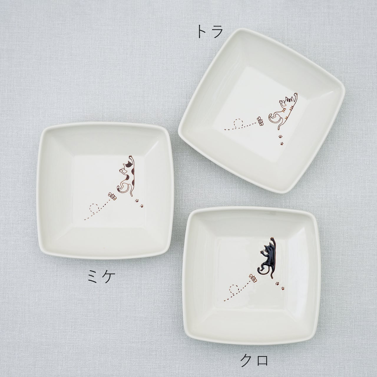 ぶらさがり猫 角預け鉢（クロ・ミケ・トラ） | 菊祥陶器／工房祥sho