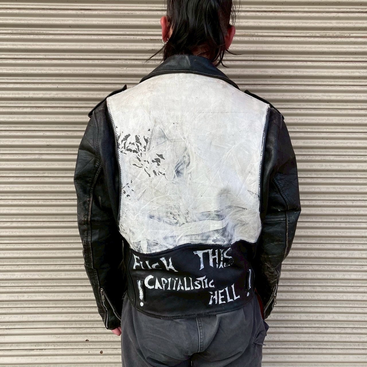 一点物 80s OPEN ROAD ヴィンテージ レザー ダブル ライダース