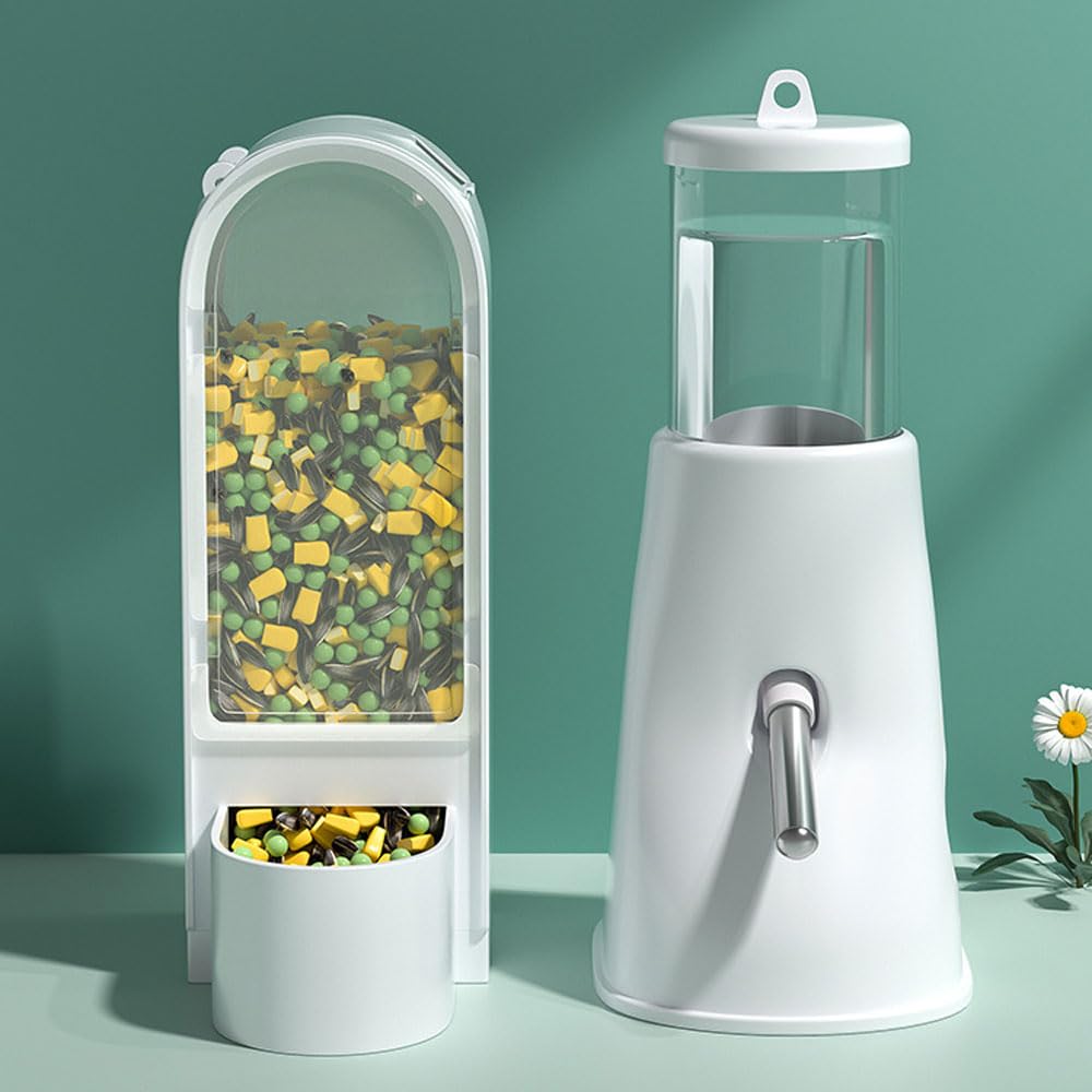 ROJECO タイマー式 自動給餌器 猫 餌詰まり防止 透明タンク 多頭飼いに