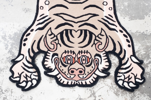 Tibetan Tiger Rug 《Sサイズ•ウール・オリジナル2・ナチュラルサンド459》チベタンタイガーラグ