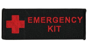 自衛隊グッズ 防災用品　EMERGENCY ワッペン ベルクロ付 「燦吉 さんきち SANKICHI」