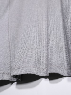 “HARLEY-DAVIDSON”  刺繍 logo waffle long sleeve gray