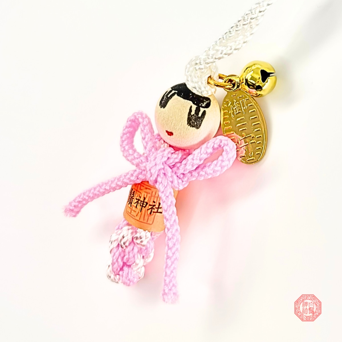 身がわり御守 -こけし- ピンク | 白鬚神社オンライン授与所