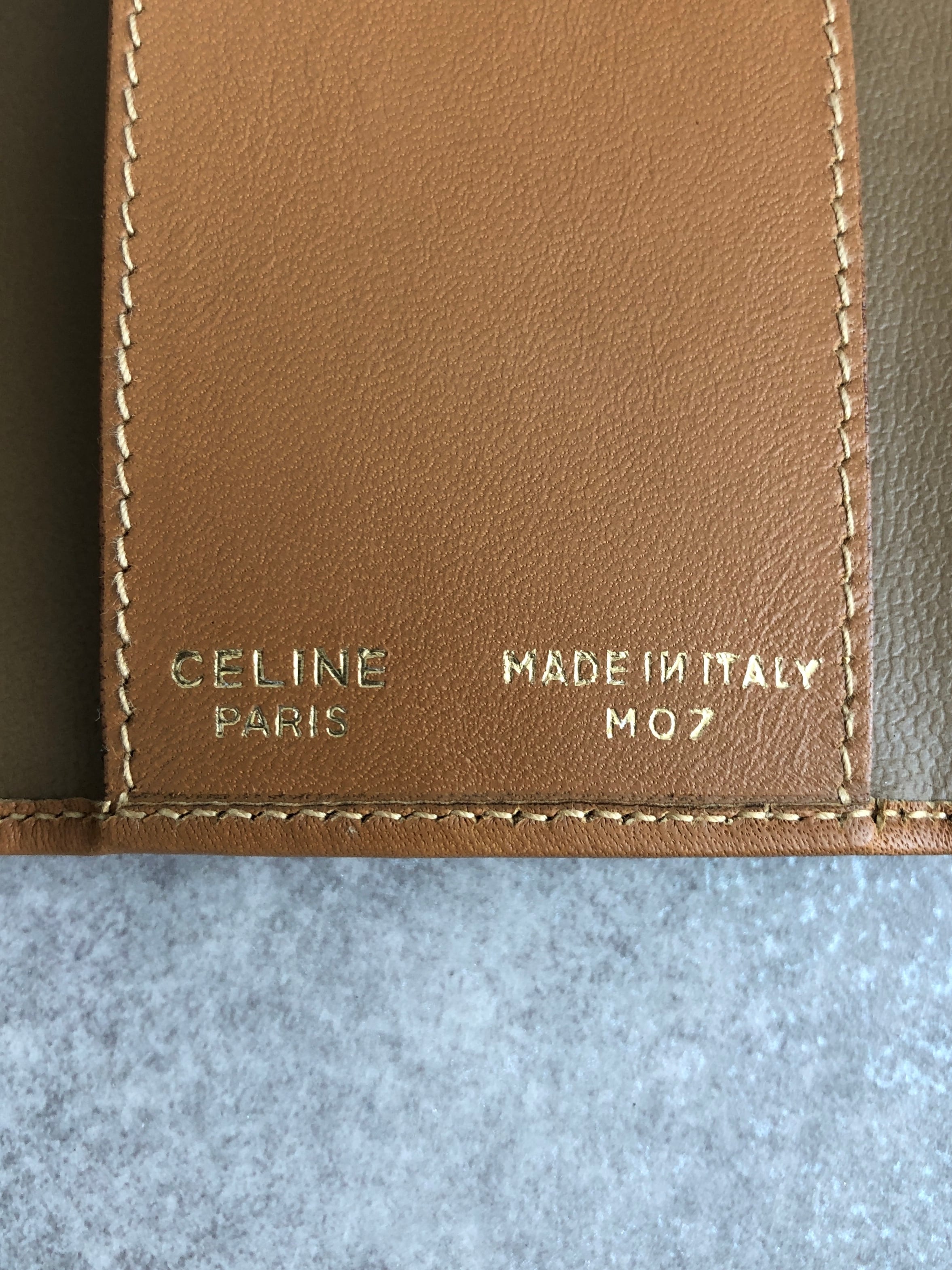 CELINE セリーヌ マカダム キーケース ブラウン ブラゾン PVCレザー