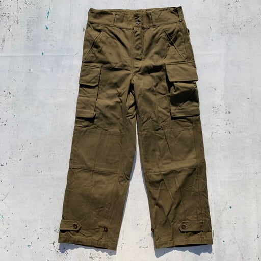 40's 50's フランス軍 M-47 フィールドパンツ 前期 コットン カーゴ