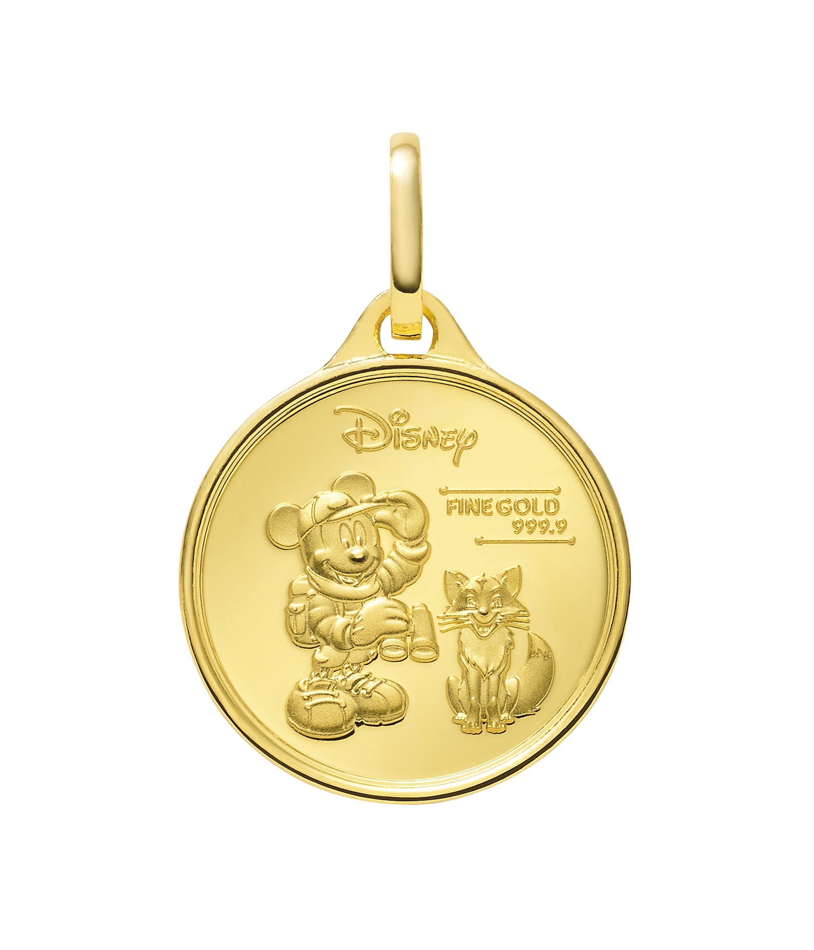 Disney 純金ミッキーマウスメダル型ペンダント | 宝石の玉屋