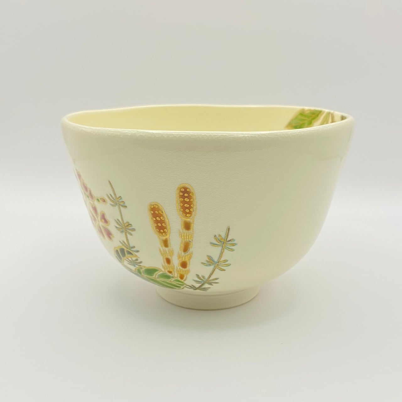 新品】茶碗 色絵 春野 福本未来 共箱入 | 茶道具 錦玉堂