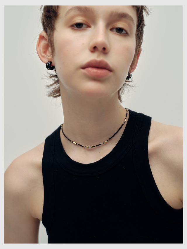 Necklace -Black×Gold-