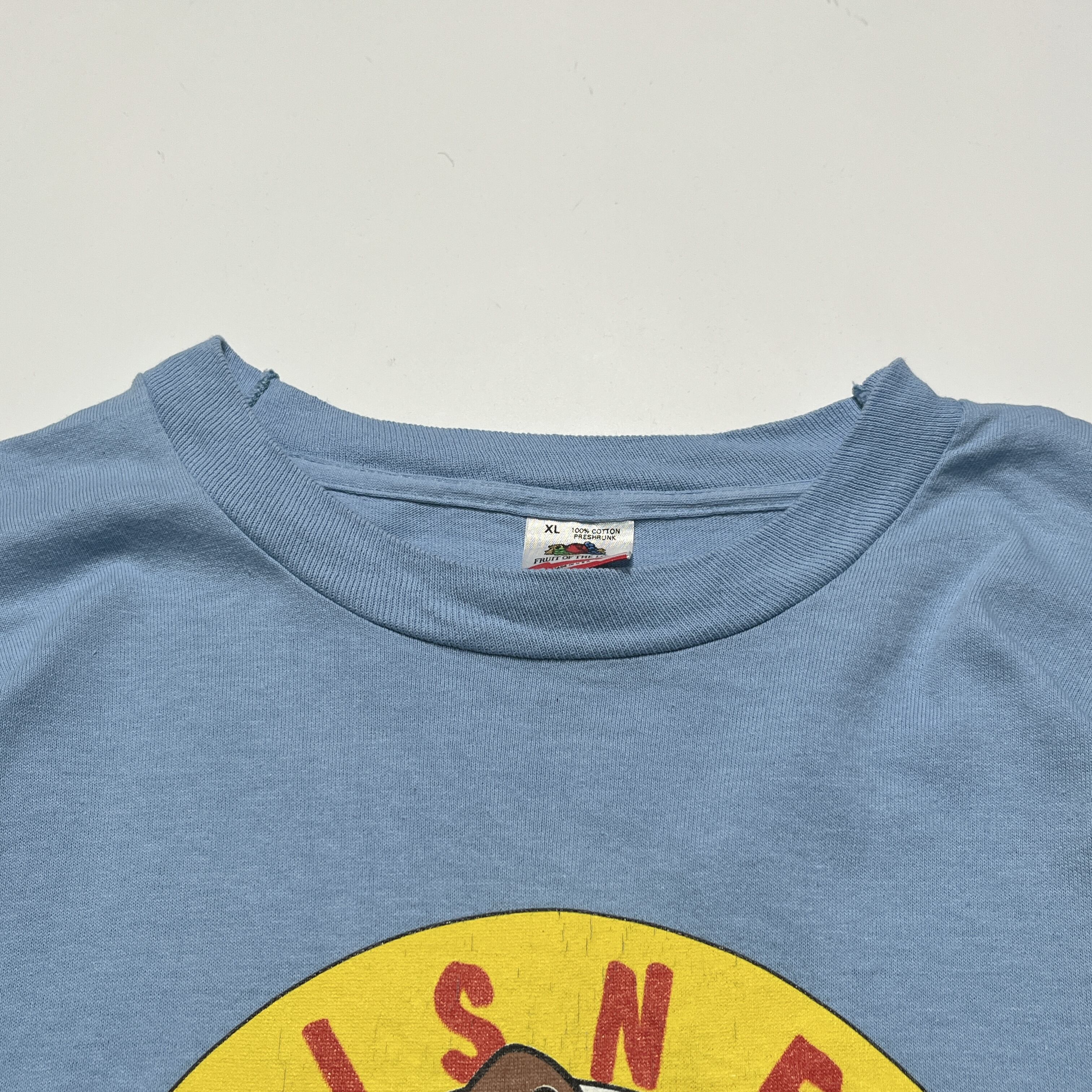 90's Disney USA製 ビンテージTシャツ XL 水色 チップ＆デール
