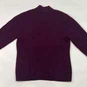 カシミヤ100% CASHMERE LIFE カシミヤライフ ハイネック ニット セーター M/赤紫系 レディース