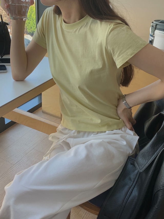 (予約) taffeta / Forty cotton tee 4color