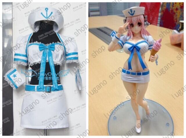 すーぱーそに子 　海軍バージョン　風   コスプレ衣装　  ハロウィン　仮装パーティー　完全オーダメイドも対応可能 K3291 すーぱーそに子 海軍バージョン 風 コスプレ衣装 cosplay