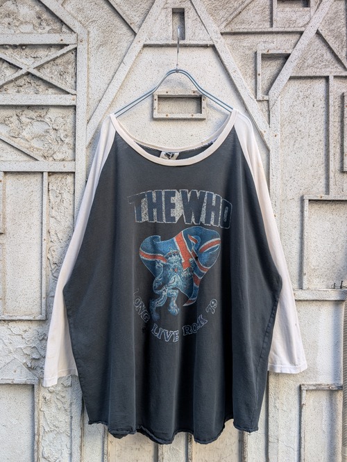"THE WHO" raglan sleeve tops