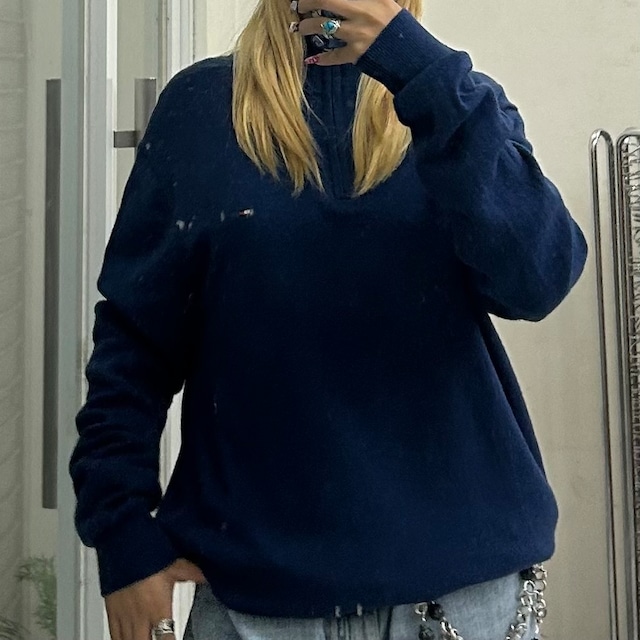 【TOMMYHILFIGAR/トミーヒルフィガー】ハーフジップニット 【TOMMYHILFIGAR/トミーヒルフィガー】ハーフジップニット