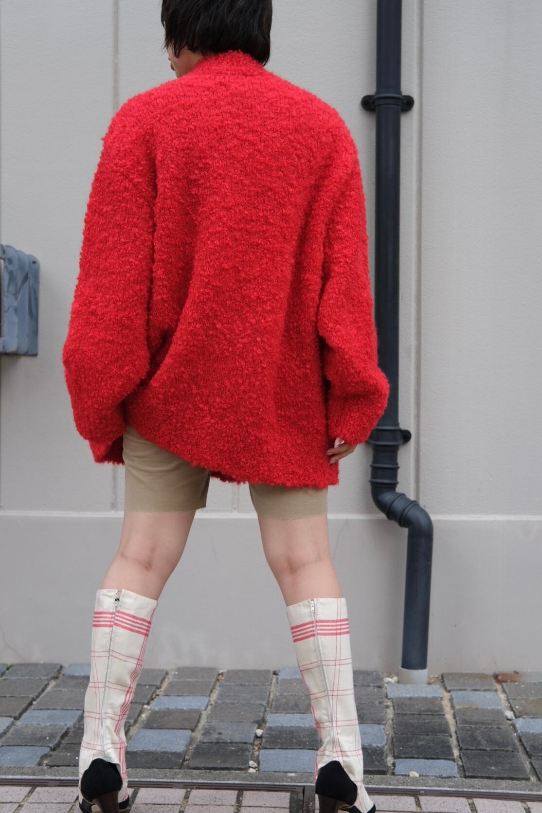 kota gushiken】Massive Mohair Cardigan -Red- | loop