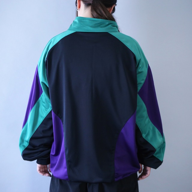 "PUMA" poison color switching design loose silhouette track jacket