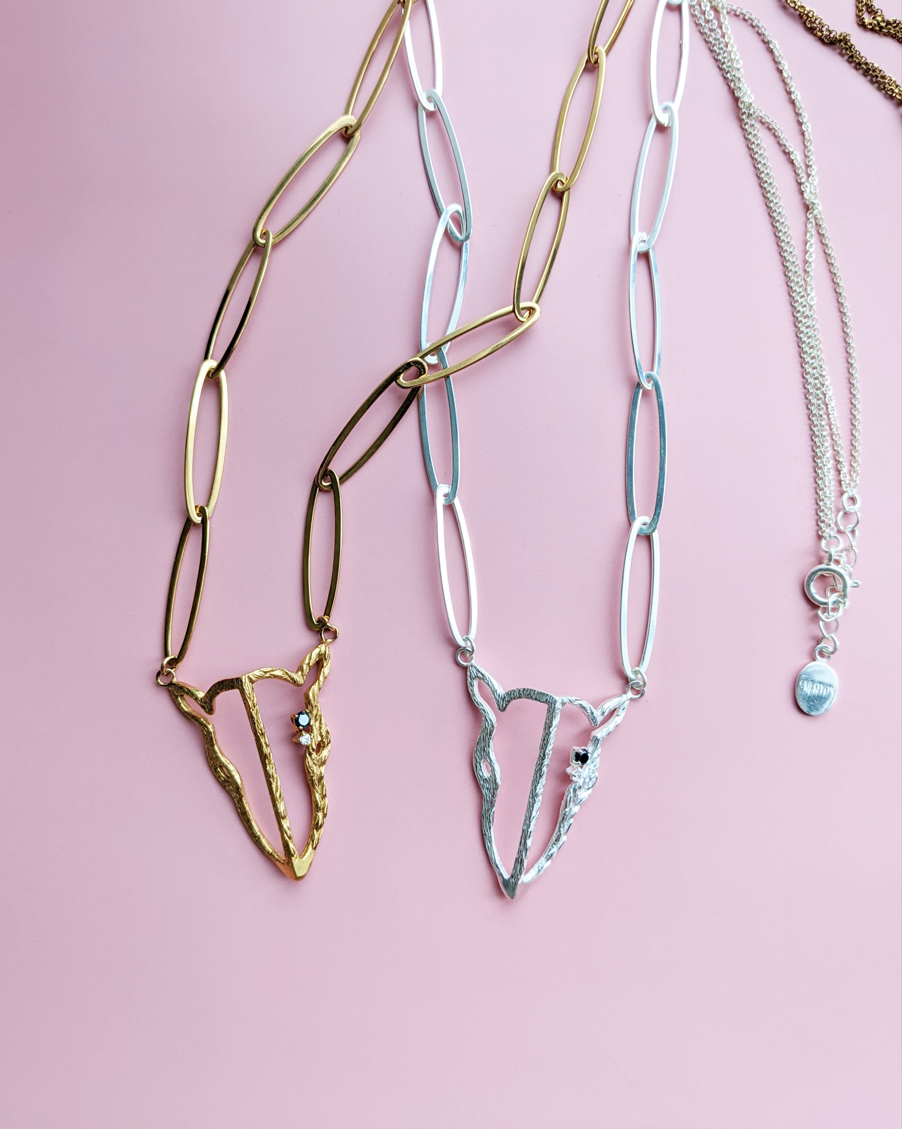 【culoyon】 OPENWORK アリクイ チェーンネックレス