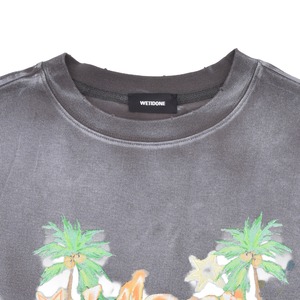【WE11DONE】CHARCOAL DIRTY PAINTING T-SHIRT