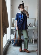 1970’s Vintage Check Slacks Pants Aluminum Zip／W27