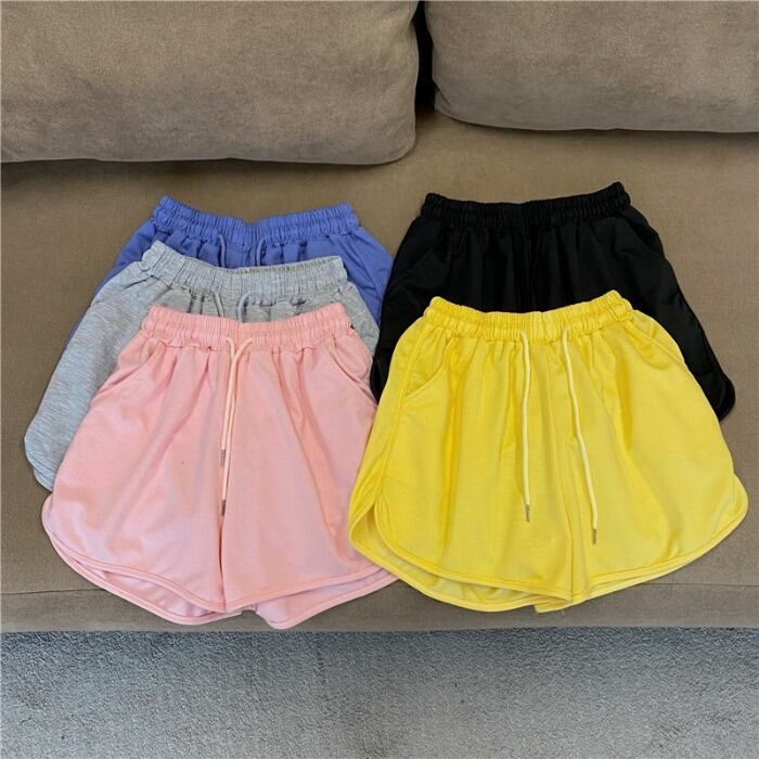 カジュアルショーツ パンツ サマー薄手ハイウェストウェストスリム 夏物 ブルマー 1号婦人9597114772