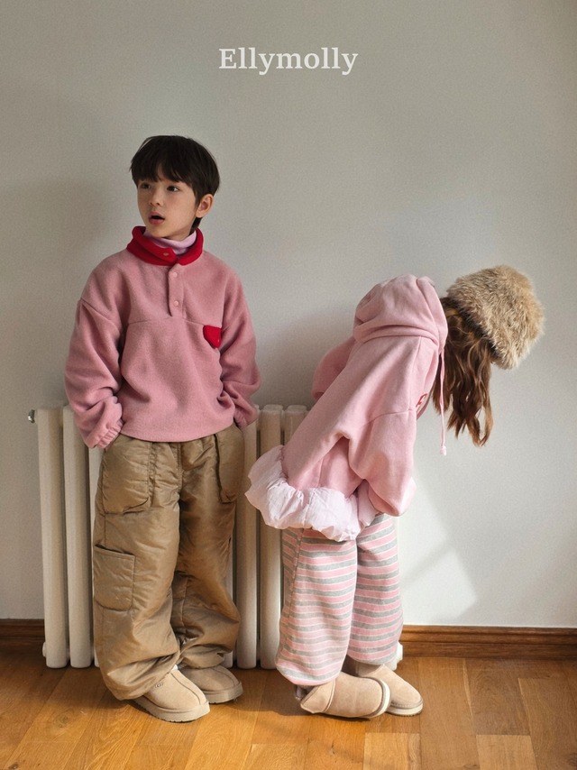 [即納5号/7号]≪ELLY MOLLY≫Balloon Hood Sweatshirt pink 62