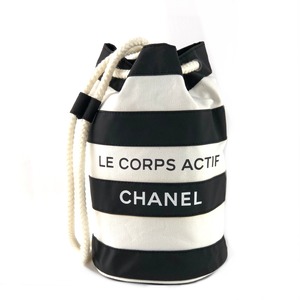 CHANEL シャネル　ボーダー　巾着　リュック　ミニバッグ　プールバッグ　ボーダー　vintage　ショルダーバッグ　ヴィンテージ　オールド　6vs2up