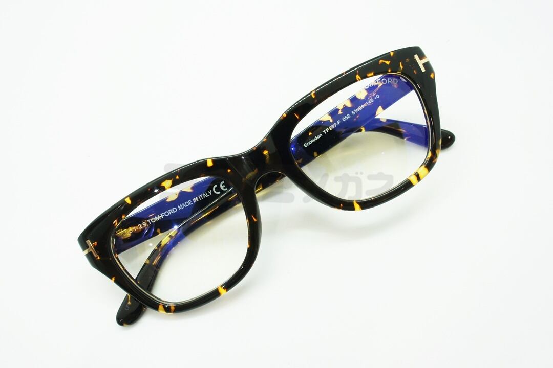 トムフォード　Tom Ford 237 クリアフレーム　ブルーレンズ　サングラス TOM FORD メガネ TF237-F 052 Snowdon ブルーライトカット スノードン