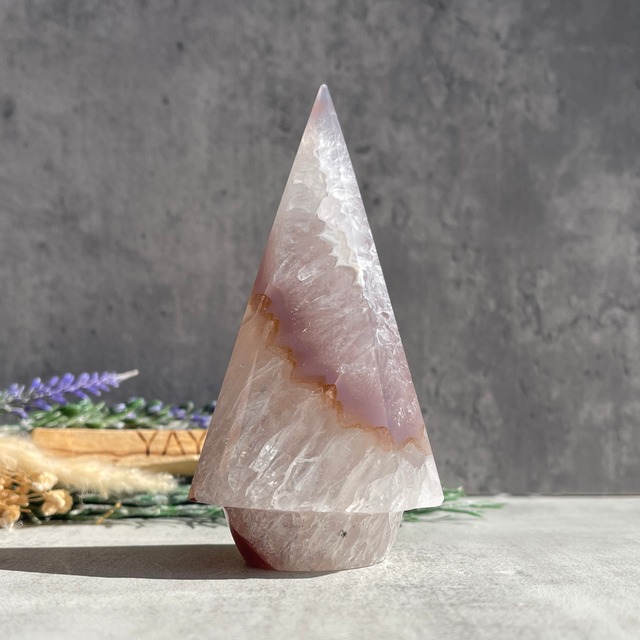 【訳あり】アゲートツリー｜天然虹あり｜トップ小さな欠けのため特別価格