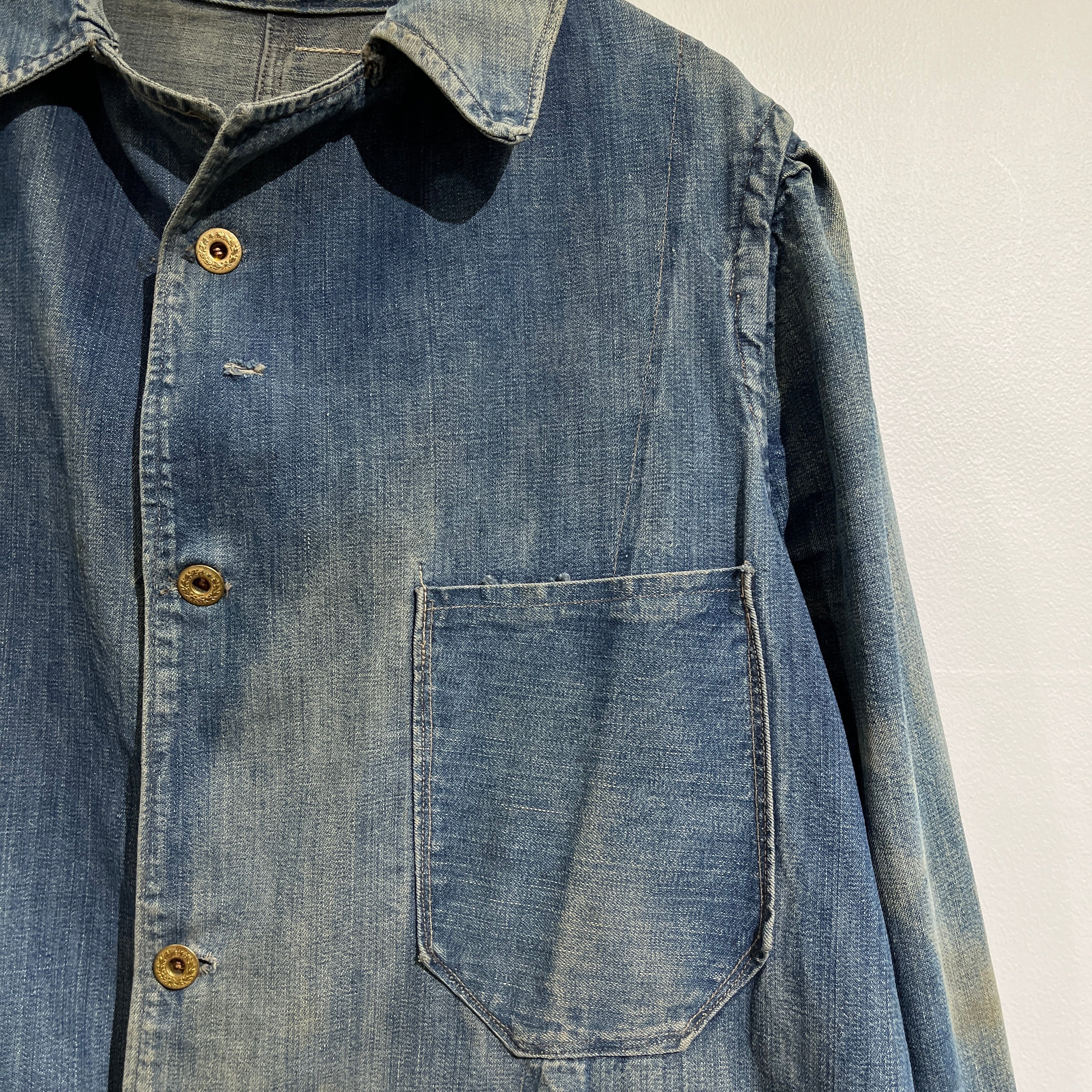 20s 3Pockets Denim Coverall 20年代 3ポケット デニム カバーオール