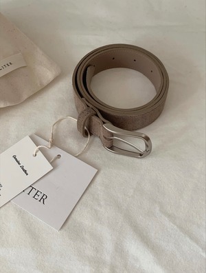 [LITER] mog real leather suede belt (即納)