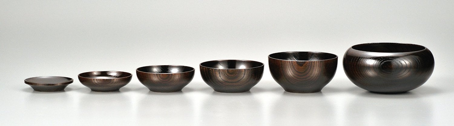 欅 応量器 黒摺 | 山中 漆器 嘉匠菴 @kasyoan カラフルな漆器