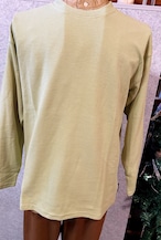 メンズ リップルダブルフェイス  長袖Tシャツ