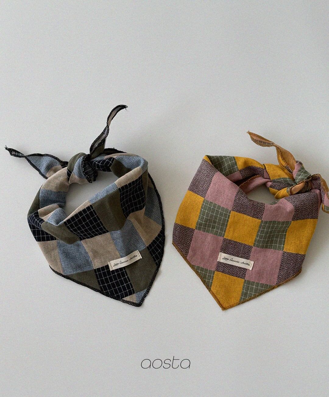 【予約】aosta Patchwork scarf