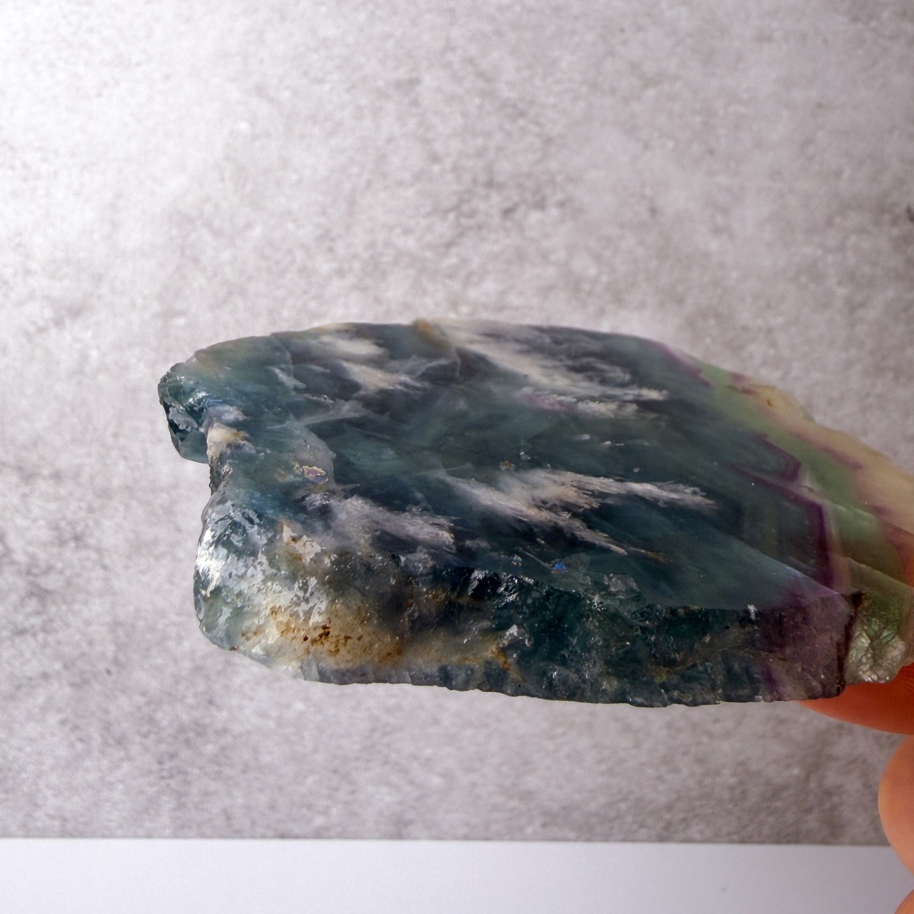 フェザーフローライト スラブ ＊ Angel Feather Fluorite ＊ 天然石