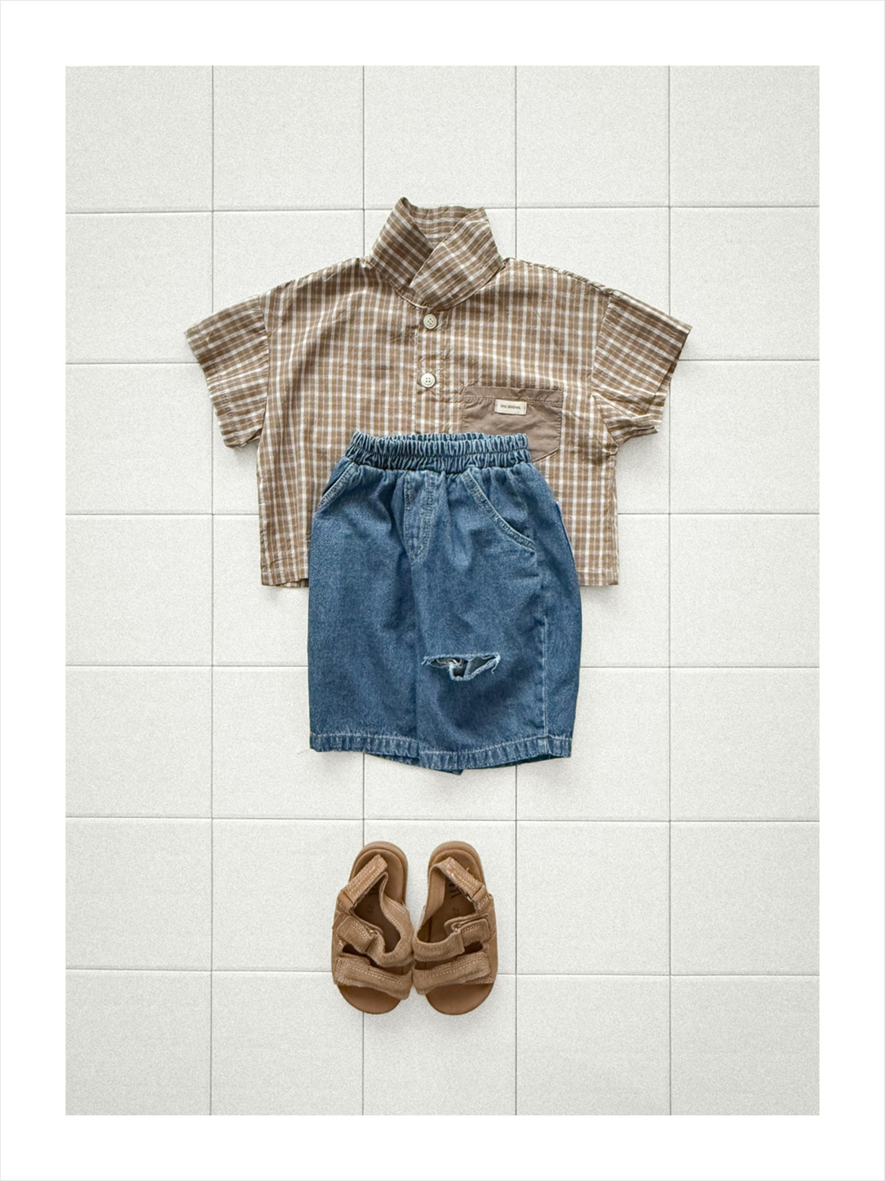 【取寄/韓国直送】ONU  25/SM　サマーチェックシャツ