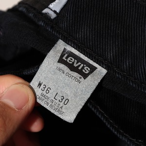 極美品 36×30 USA 95年 Baggy Silvertab Levi’s ブラックデニムパンツ リーバイス シルバータブ