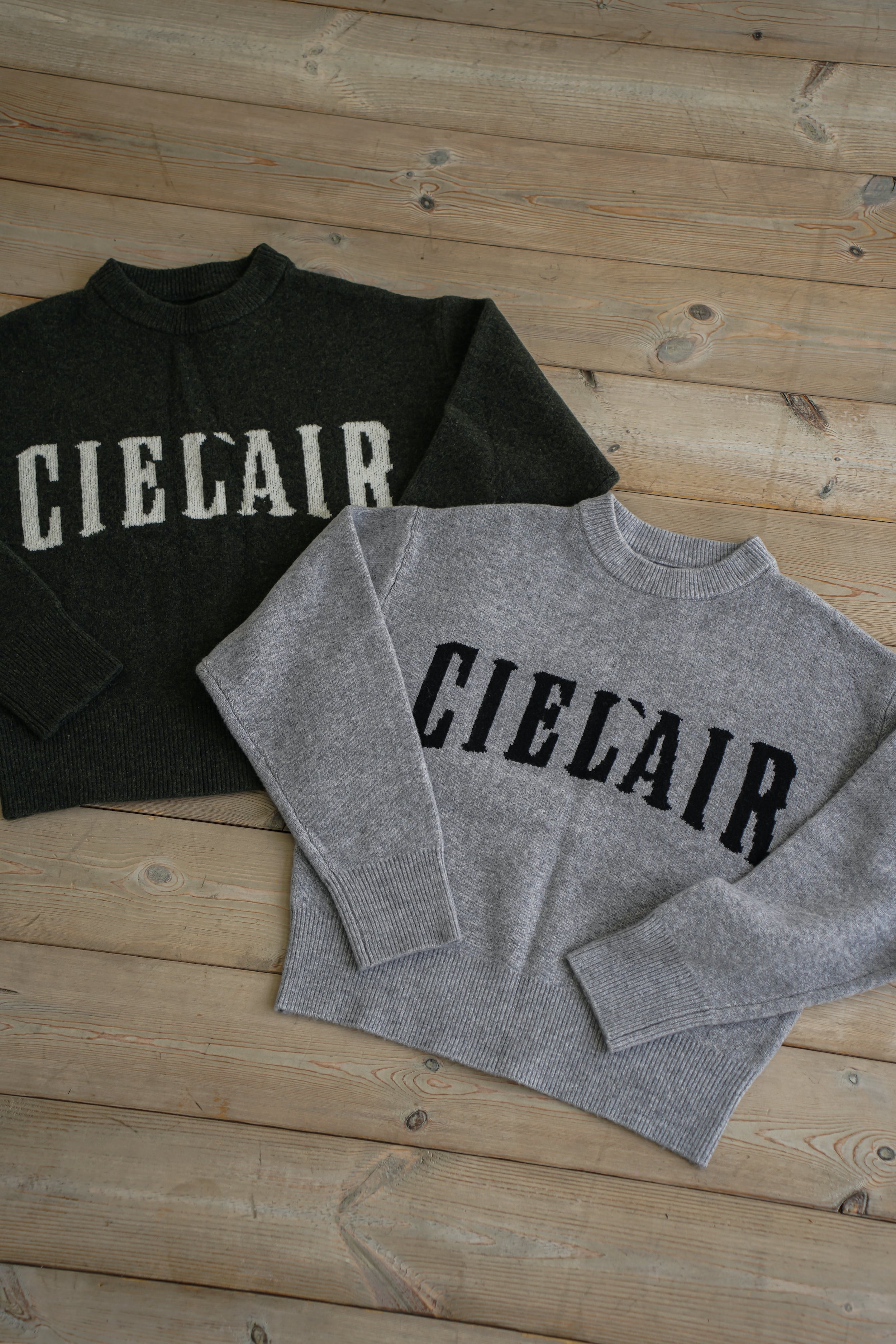 LOGO JACQUARD PULLOVER【CA2A-T386】