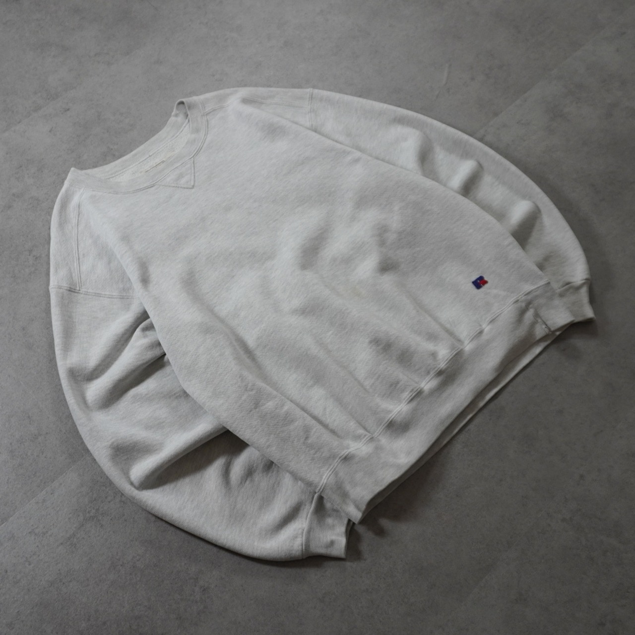 90s L.L.Bean × Russell sweatshirt solid gray L 古着 - 2
