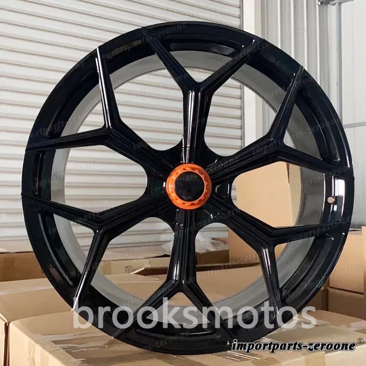 23インチ新品 6 スポークyグロスブラックスタイル フォージドホイール 