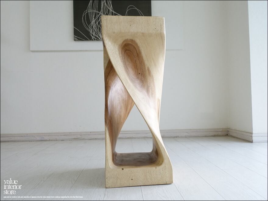 無垢材 バースツールwave/N05 椅子 カウンターチェア ハイスツール