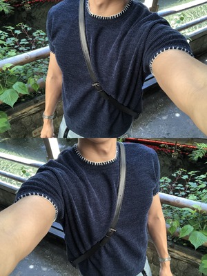 Coal Stitch Muscle Knit Tee (2color)