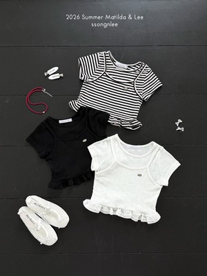 [Matilda&Lee] Add Summer Frill Tee (15/17/19) / [마틸다앤리] 썸머프릴티추가 (15/17/19)