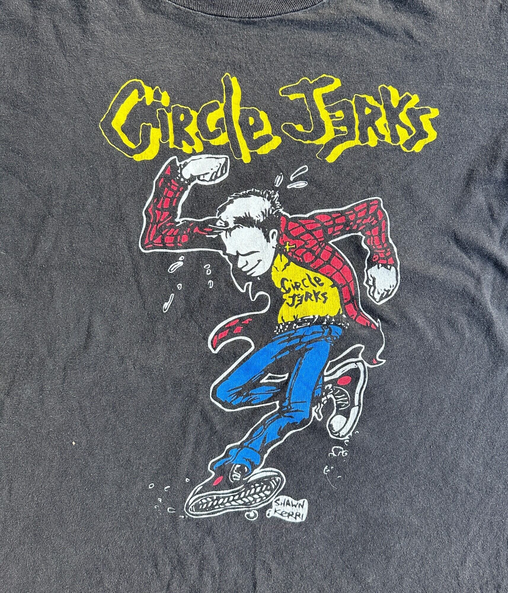 CIRCLE JERKS- Vintage 90s L Rock band T-shirt | BEGGARS BANQUET 