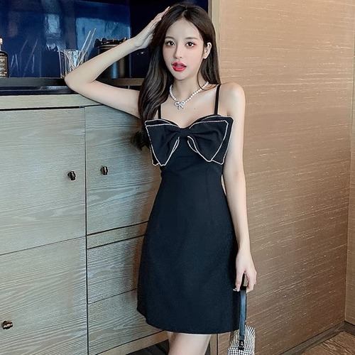 リボン付キャミソールワンピース　G12CON0020