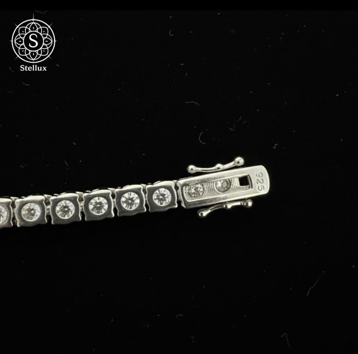 Stellarux 12.5ct Moissanite Tennis Necklace / Silver 925 (Platinum