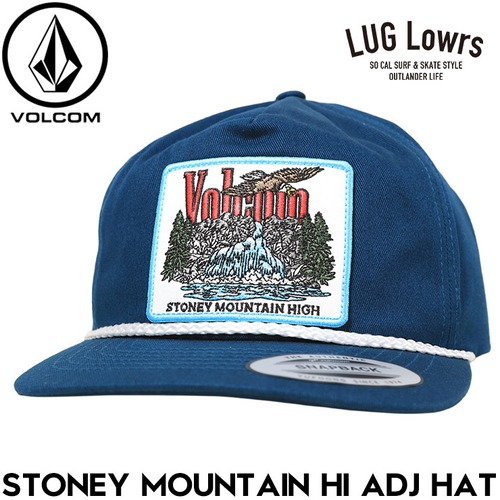 VOLCOM ボルコム キャップ メンズ 帽子 スナップバックキャップ ロープキャップ アジャスタブルキャップ STONEY MOUNTAIN HI ADJ HAT VCP262004 DBI 26SS 日本代理店正規品
