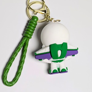 ♧【 バズ・ライトイヤー  ( Buzz Lightyear )  トイストーリー 】 3D Rubber KeyHolder / 3Dラバーキーホルダー〚アメリカン雑貨 アメトイ〛
