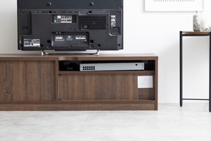 【幅120cm】Connie ブラックパネル付きテレビ台